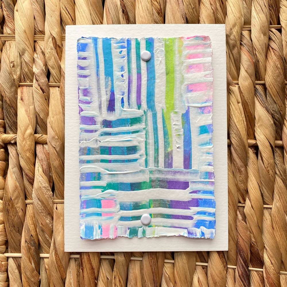 🆕 Abstract Art On Handmade Paper